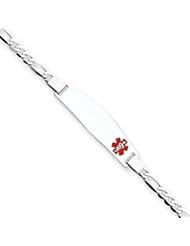 8 Inch 14k Gold White Gold Medical Jewelry Bracelet