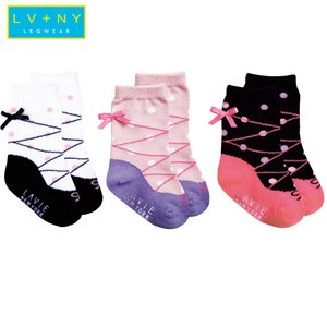 LAVIE NEWYORK ソックス(3足入り) 0-12カ月 リボンドットセット  nyso03