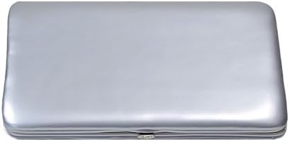Solid Color Flat Clutch Opera Women's Wallet -- Many Color Options (Silver)