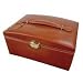 Firenze Jewelry Box (Cognac Brown) (11"H x 6.25"W x 5.375"D)