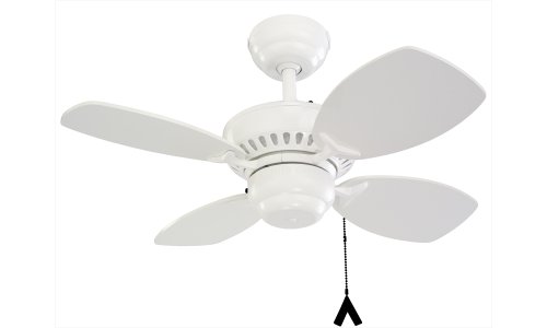 Monte Carlo 4co28wh Colony Ii 28 Inch 4 Blade Ceiling Fan White