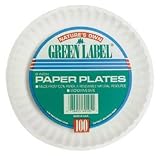 Green Label PP9GRAWH White Uncoated Paper Plates, 9 (AJMPP9GRAWH) Category: Paper Plates