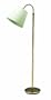 House Of Troy FLX100-AB Flex Collection Portable Floor Lamp, Antique Brass with Off-White Linen Hardback Shade