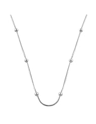 925 Sterling Silver Alternating Beads Snake Chain