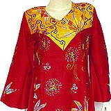 Caftans Robe - Ladies Dress Long Sleeve Evening Gown Cotton Size S (kftn556)