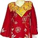 Caftans Robe - Womens Dress Long Sleeve Evening Gown Cotton Size M (kftn556)