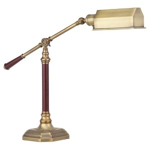 Ott-Lite Fairmont Table Lamp 17 to 22 Inches, Brass