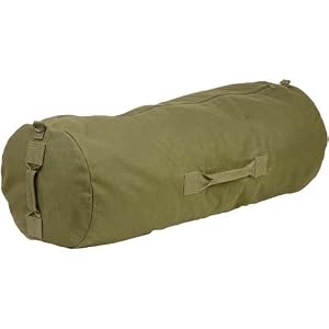 Champion Sports Heavy Duty Canvas Zippered Duffle Bag - 21in L x 36in W by 