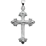 Platinum Cross Pendant - 24.0x17.5mm