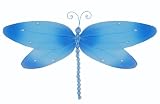 10 Blue Crystal Dragonfly nylon hanging ceiling wall baby nursery room wedding decor