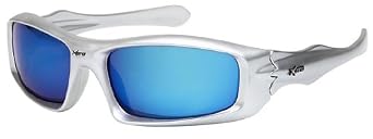 Click here to buy Mens Sports Sunglasses - Golf Baseball etc - Dark Silver 5411 by SharpShades.