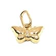 Butterfly Charm 14k Gold 9.5mm