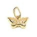 Butterfly Charm 14k Gold 9.5mm