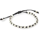 M.Cohen Black Wax Cord Knotted With Sterling S