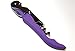 Soft Velvet Touch Waiters Double Hinge Corkscrew Wine Key Bottle Opener (Purple)
