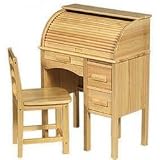 Roll Top Desk  Natural
