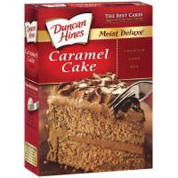 Duncan Hines Moist Deluxe Caramel Cake Mix 18.25oz - 6 Unit Pack