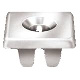 1/4-20 White Nylon License Plate Nut, Pack of 50