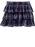 Gap Tiered ruffle plaid skirt