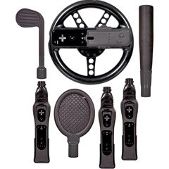 Dreamgear 4 IN 1 PLAY & DRIVE SOFT SPORTSKIT FOR WII BLACK (Video Game / Wii)