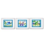 Olive Kids - Dinosaurland Set 3 Prints (white)