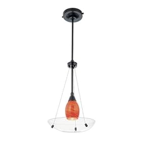 Thomas Lighting Helios Matte Black Bowl Pendnat by Thomas Lighting