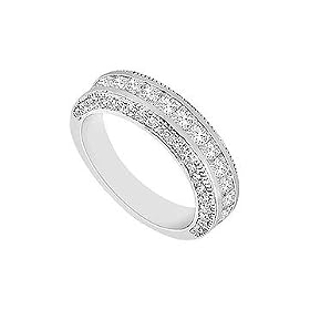 Diamond Wedding Band : 14K White Gold 1.00 CT Diamonds Diamond Wedding Band : 14K White Gold - 1.00 CT Diamonds