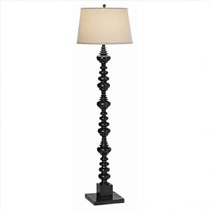 Gallery Velocity Floor Lamp in Black with Brushed Gold by Pacific Coast Lighting
