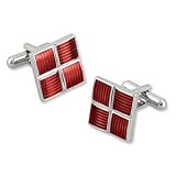 Addington Weave by Enrico Pardini silver metal cufflinks