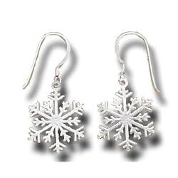 Small Snowflake Earrings