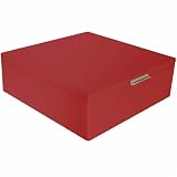 Leatherette Jewelry Case - Medium Square in Red by Milano by Organize.com