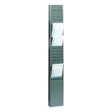 STEELMASTER 25-Pocket Steel Time Card Rack, 5.13 x 36 x 2 Inches, Gray (270R1TCRGY)