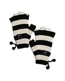 Paul Frank The Striped Skurvy Fingerless Gloves,Accessories for Women