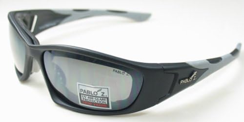 Pablo Z. Tr 90 Sport Sunglasses Genoa - With a Free Case (Matte Black with Gray Nose & Tips Smoke Lens)