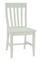 International Concepts C31-61P Pair of Schoolhouse Chairs, White