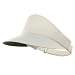 Deluxe Poplin Golf Visor-White