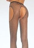 Fishnet Suspender Pantyhose with 3 Openings - Available: One Size, Plus Size, and Colors - By Leg Avenue