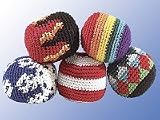 5er Set Hacky Sacks / Footbag Hacky Sack Produktbild