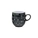 Denby Jet Dots Large Curve Mugs, Set of 4