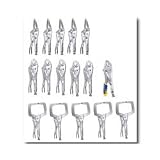 15 Piece Locking Tool Kit w FREE 10WR... by Vise Grip
