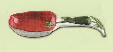 RED BELL PEPPER Large 3-D Spoon Rest / Trivet *NEW!*