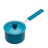 Colourworks Mini Non-Stick Saucepan with Lid, Blue