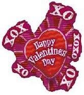 36" XOXO Happy Valentine's Day