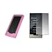 Premium Pink Soft Silicone Gel Skin Cover Case + Crystal Clear LCD Screen Protector for Microsoft Zune HD [Accessory Export Packaging]