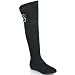 Overknee Damen Stiefel Boot mit Schnallen überknie 998-55