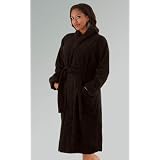 Women's Terry Cotton Shawl Collar Bathrobe, Full Cut 18 oz Bath Robe