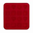 SiliconeZone Chocolate Butter Mold, Red