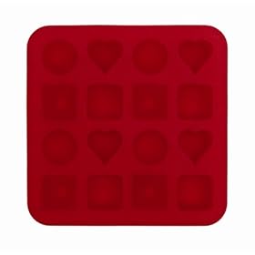 SiliconeZone Chocolate Butter Mold, Red