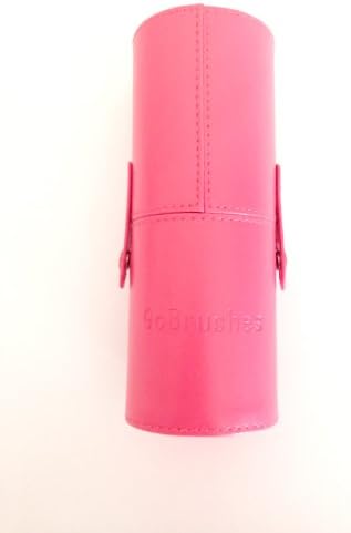 CLEARANCE GoBrushes(TM) Professional 12 Pieces Natrual Animal Hair Makeup Brushes Set with Leather Cup Holder(Red)