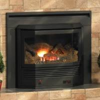 Empire High Efficiency Condensing Vented Gas Bay Window Fireplace Insert System - BI28